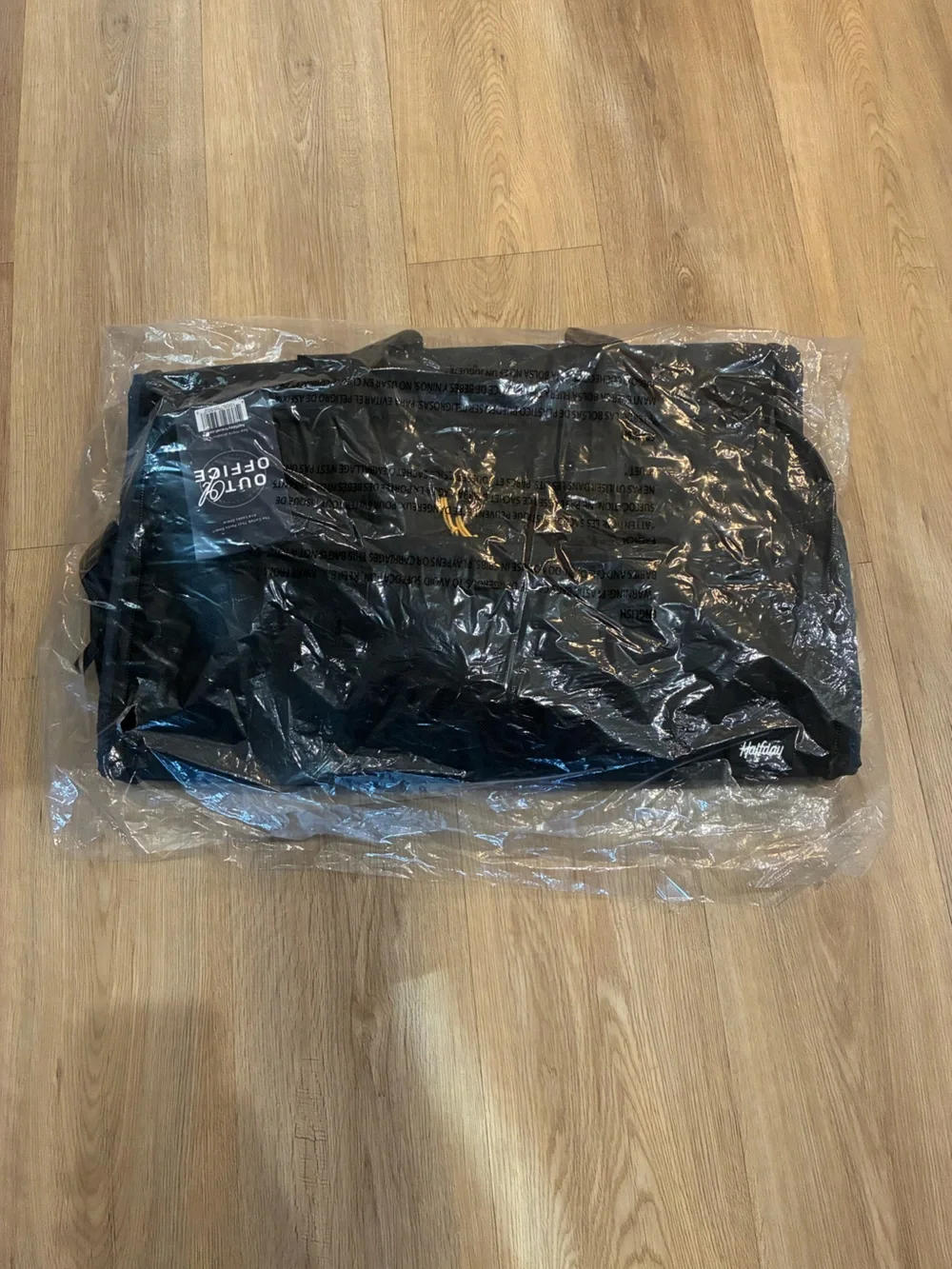 *RARE Halfday x The Tie Bar Premium Garment Duffel Bag Black NWT Carry-On Travel